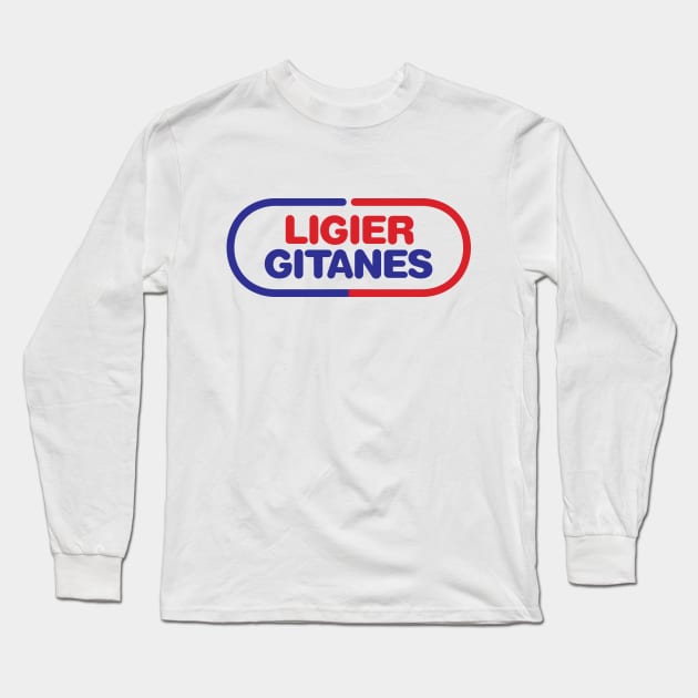 1975-1980 Ligier Gitanes F1 team Long Sleeve T-Shirt by retropetrol